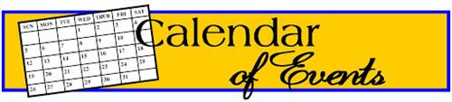 Calendar of Events 